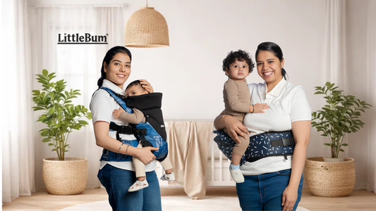 ergonomic baby carrier for newborn and toddler by littlebum