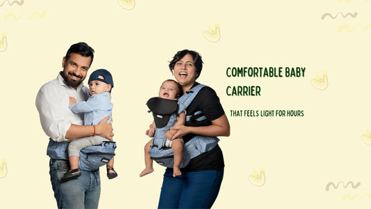 Lightweight newborn baby carrier with adjustable straps and soft fabric