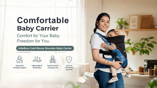 Comfortable baby carrier for busy Indian mom at home