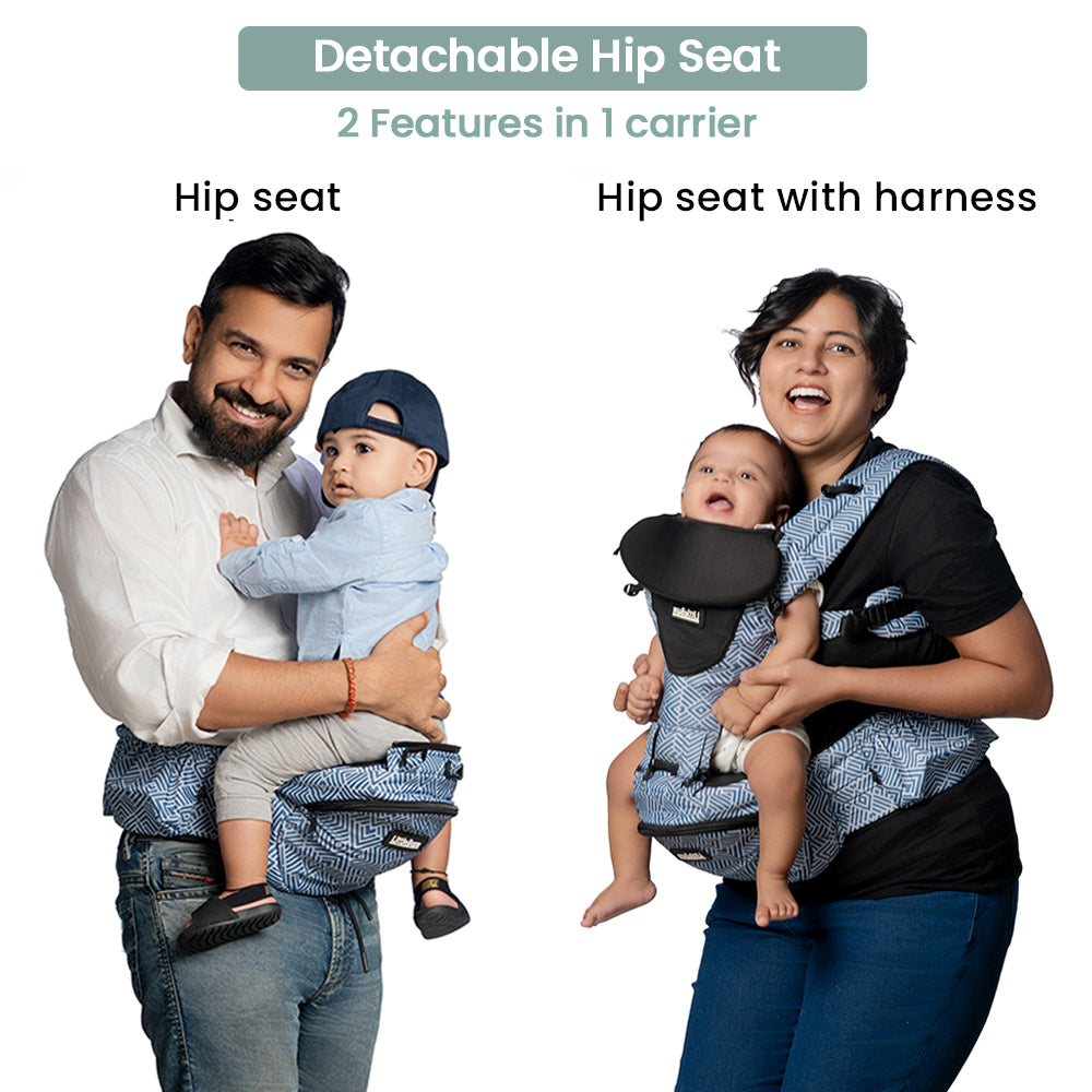 LittleBum Blue Ocean Detachable Hip Seat Baby Carrier