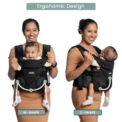 LittleBum Handsfree Black Shoulder Baby Carrier Comfortable Baby
