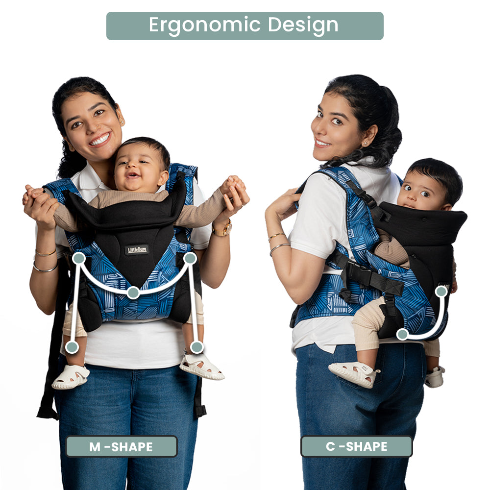 LittleBum Handsfree Cold Waves Shoulder Baby Carrier