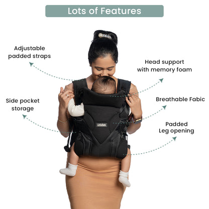 LittleBum Handsfree Black Shoulder Baby Carrier