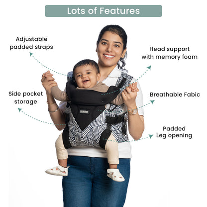 LittleBum Handsfree Monochrome Shoulder Baby Carrier