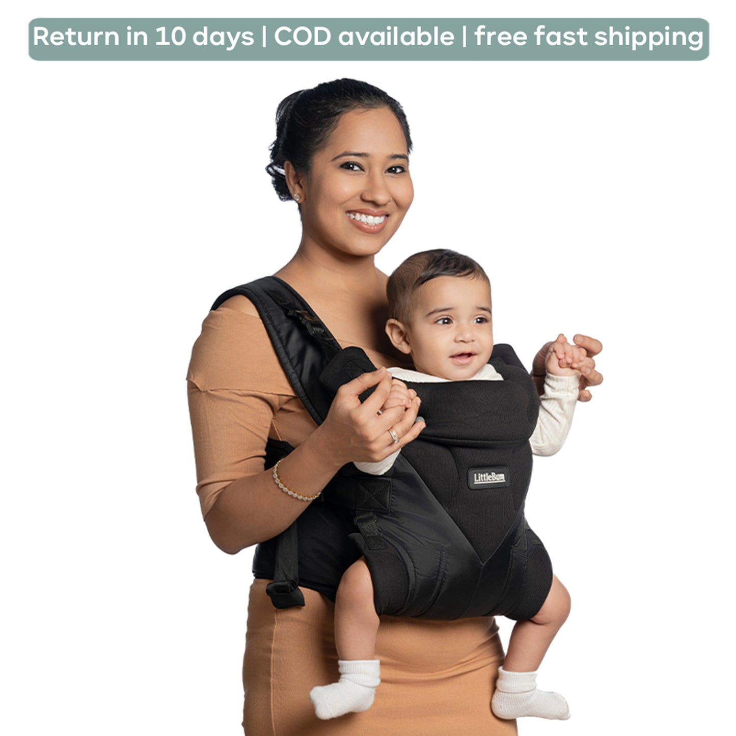 LittleBum Handsfree Black Shoulder Baby Carrier