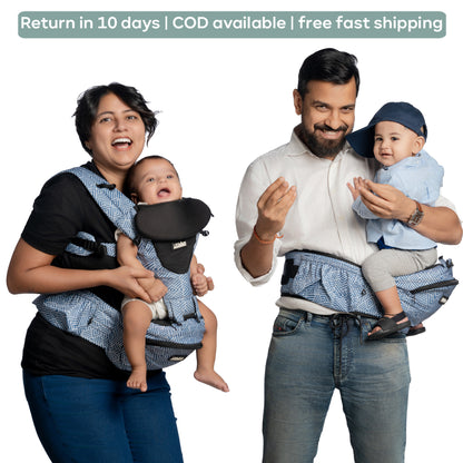 LittleBum Blue Ocean Detachable Hip Seat Baby Carrier