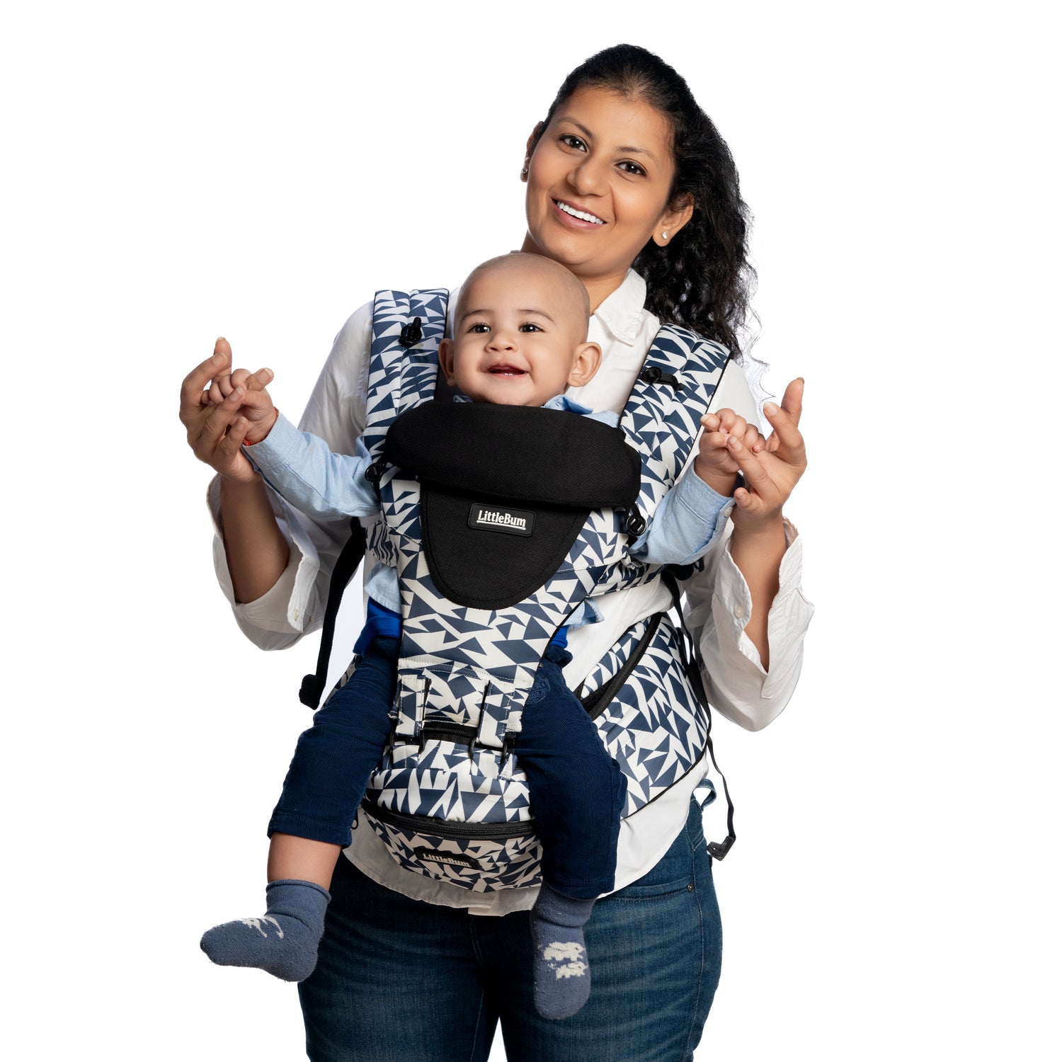 LittleBum Silver Hills Detachable Hip Seat Baby Carrier front view
