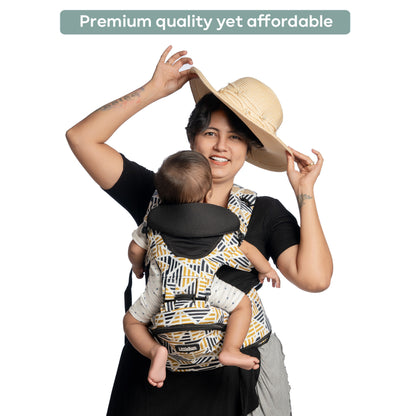 LittleBum Yellow Pyramid Detachable Hip Seat Baby Carrier